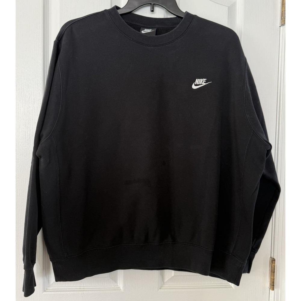VTG 90s Nike Crewneck Sweatshirt Mens XL Extra Large Black